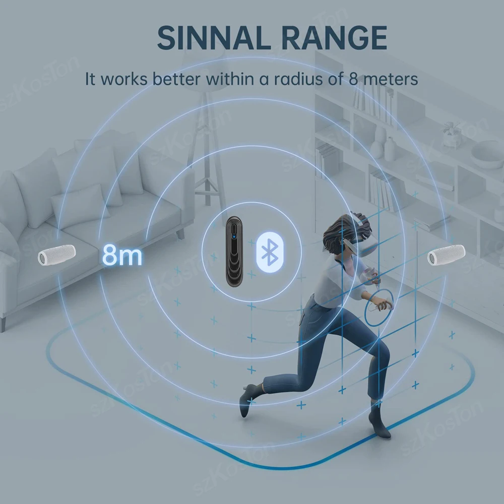 Для Oculus Quest 2 VR гарнитура Bluetooth 5 0 беспроводной аудио адаптер передатчик для