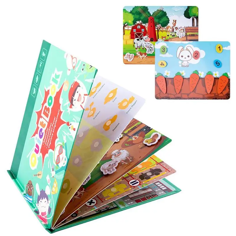 

Reusable Sticker Books Travel Portable Busy Book For Children Preschool Activity Books And Early Learning Toys Book For Boys &