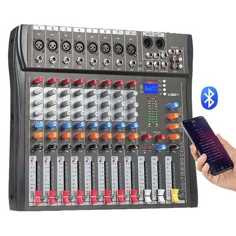 8-канальная планшетофон для диджея, цифровое звуковое оборудование с контроллером фейдера, компьютерный аудио интерфейс CT 8
