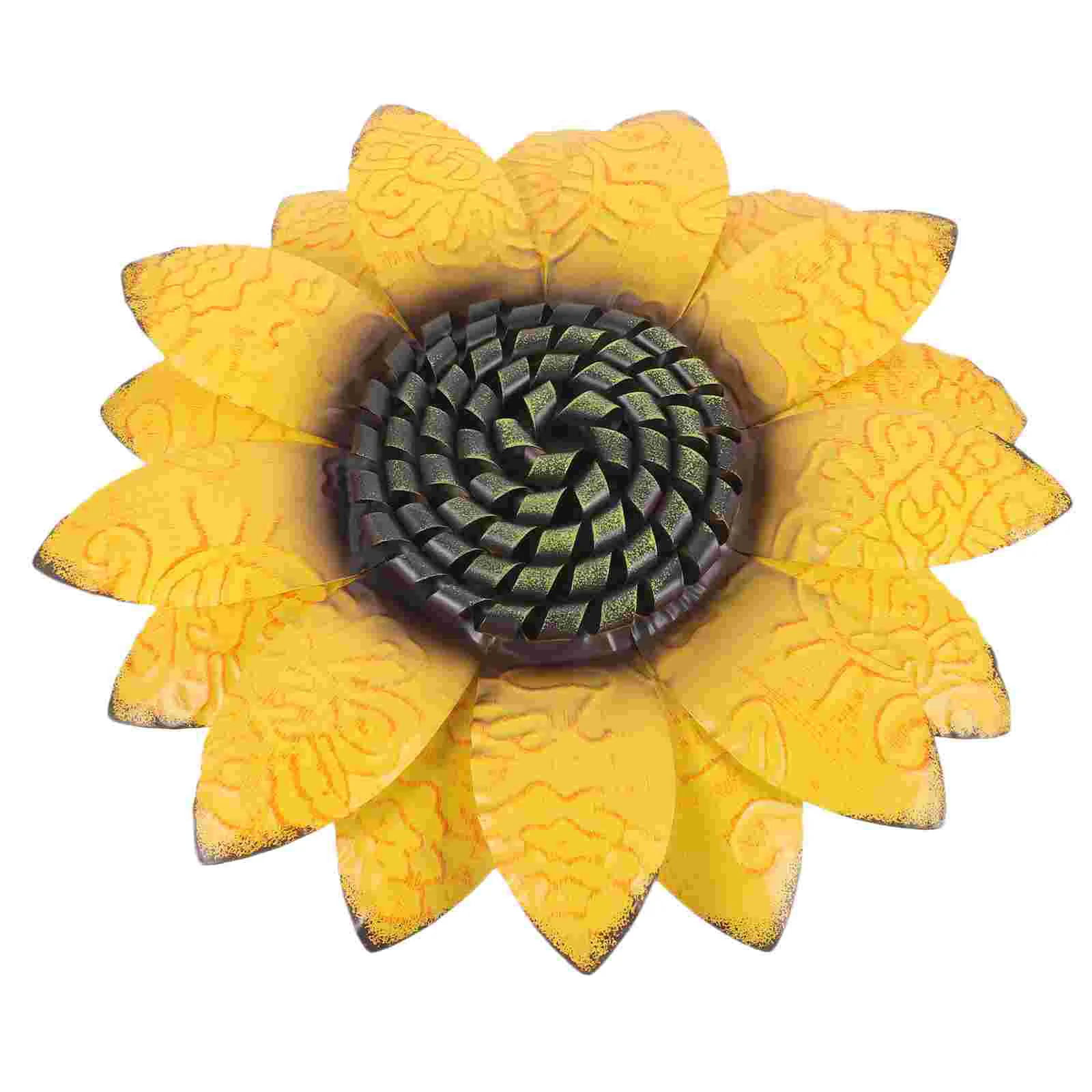 

Flower Wall Decor Home Decorations Living Room Metal Flowers Wrought Iron Sunflower Bathroom Floral Handcrafted Sculpture