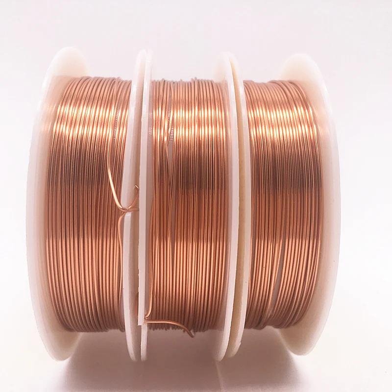 Wholesale 0.2/0.3/0.4/0.5/0.6/0.7/0.8/1.0 mm Brass Copper Wires Beading Wire For Jewelry Making Copper colors