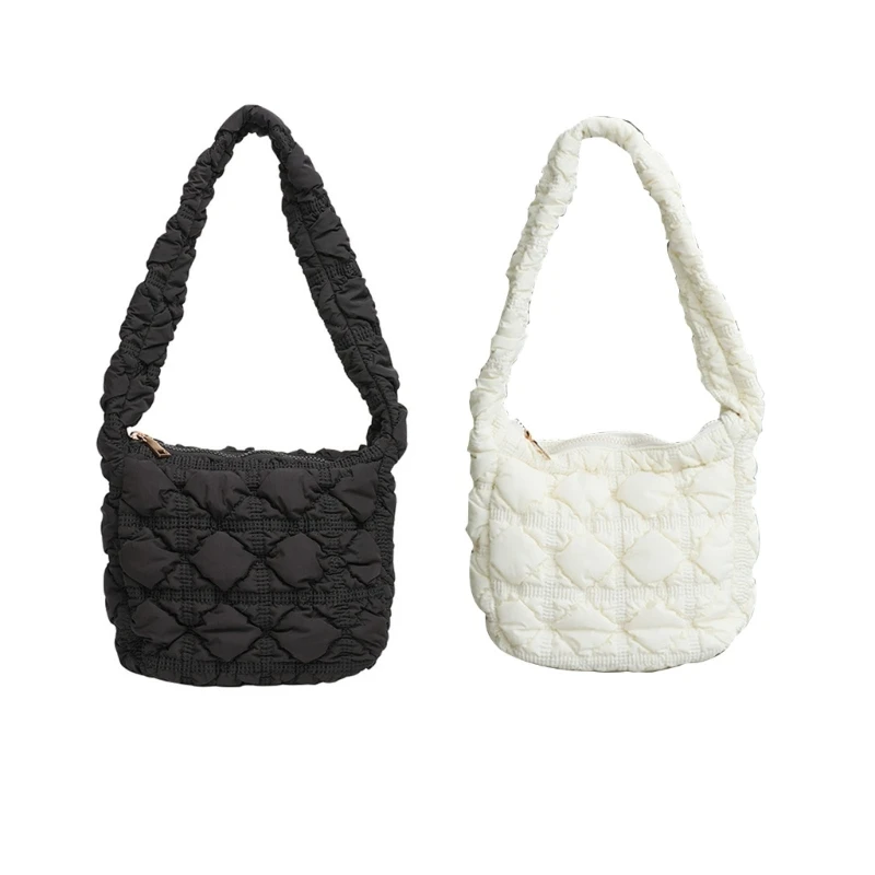 

Lightweight Handbag Bags Quilted Nylon Underarm Bags Winter Tote Handbags Versatile Tote Bags for Women Drop shipping