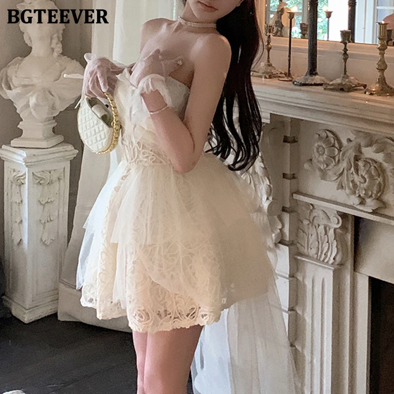 BGTEEVER стильное женское вечернее платье трапециевидной формы без рукавов