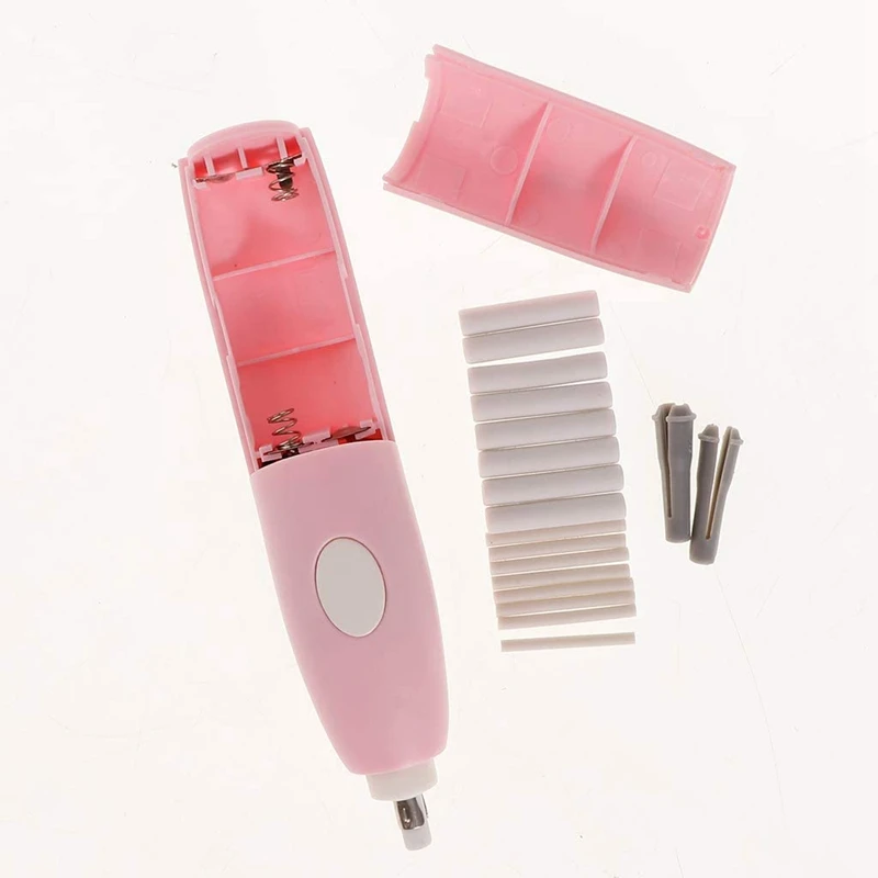 Электрический ластик на батарейках с 16 запасными листами художественной