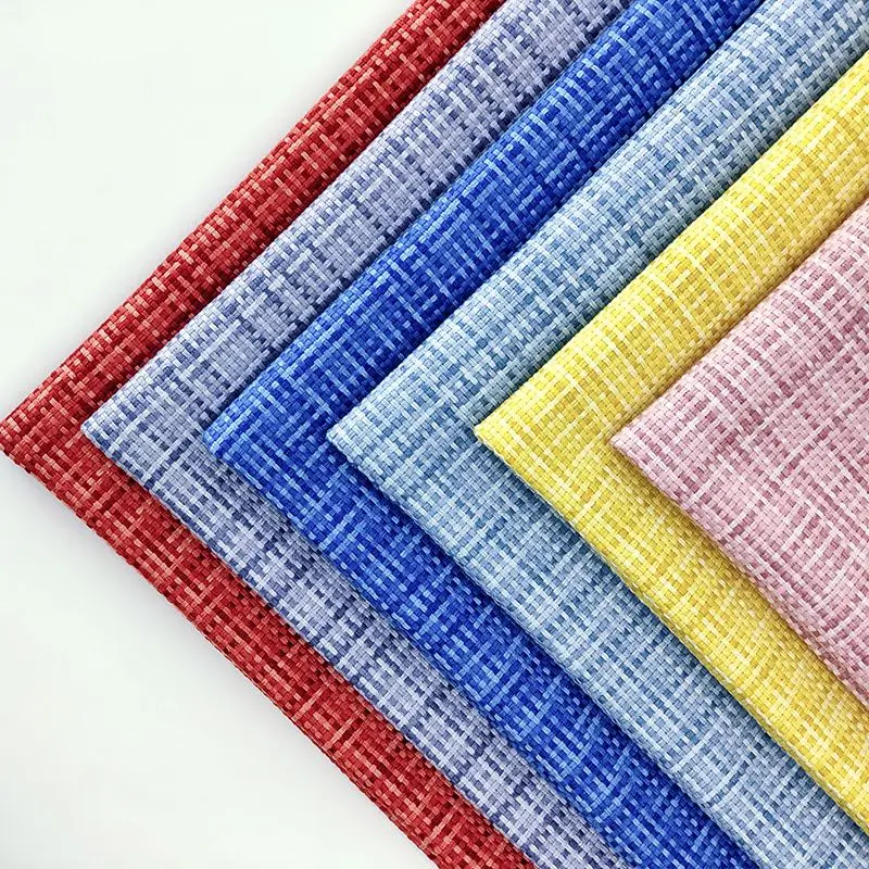 Льняная ткань утолщенная на метр для диванов обивки шитья сделай сам клетчатый