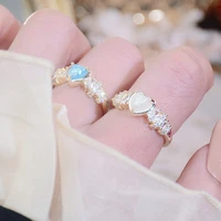 korean hot sale luxury inlaid cz crystal heart ring for lady aaa quality bling zircon rhinestone bague wedding jewelry pendant
