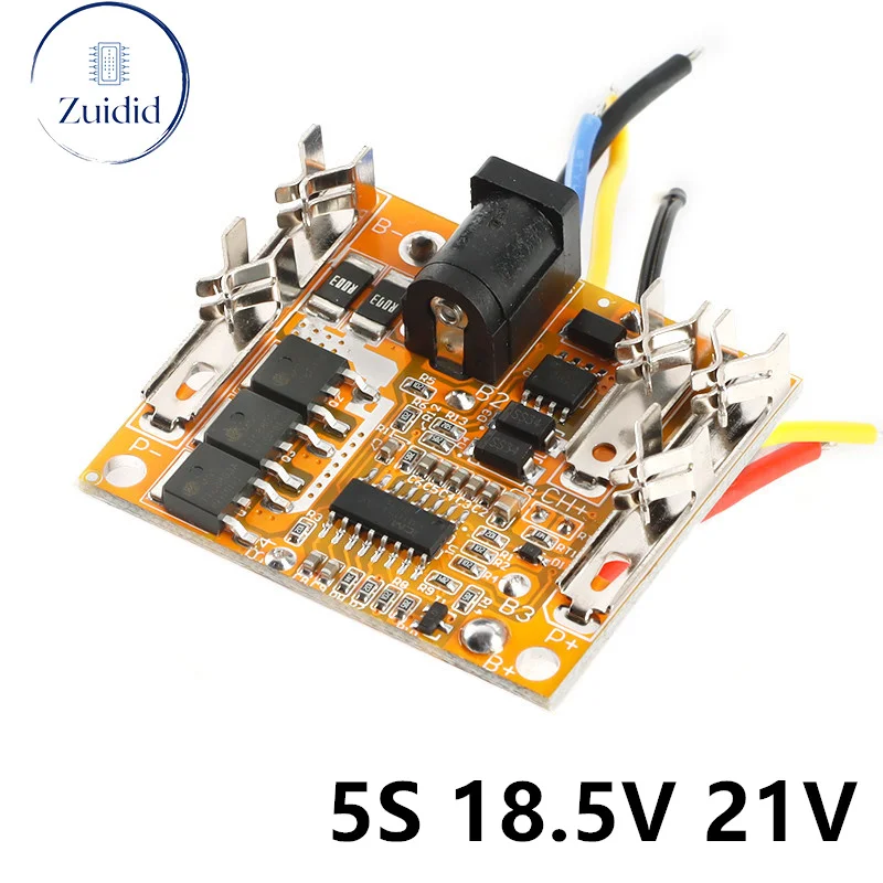 

5S 18,5 в 21 в 18650 Защитная печатная плата для литий-ионного аккумулятора, модуль Lipo Cell PCM PCB BMS для электродрели постоянного тока