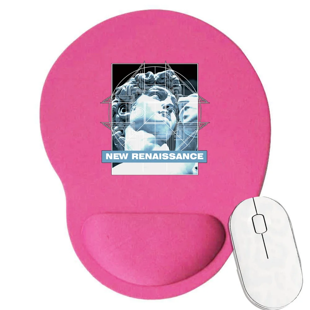 Эргономичный коврик для мыши синего цвета запястья нескользящий упор