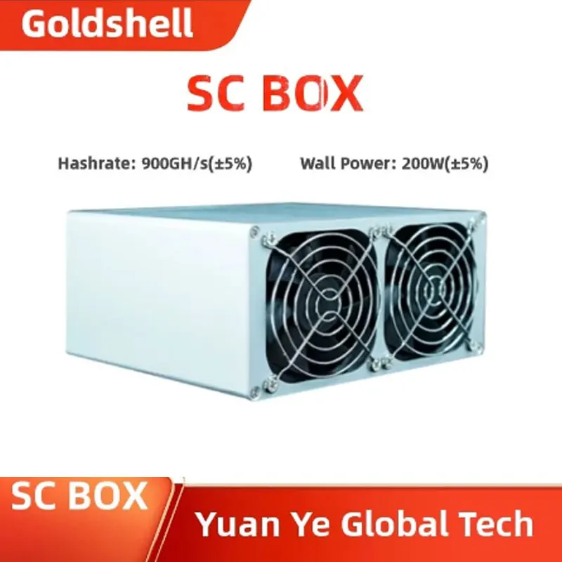 

In Stock Goldshell SC BOX Miner 900GH/s(±5%) SiaCoin Miner With 750W PSU Opiton SC Box Goldshell