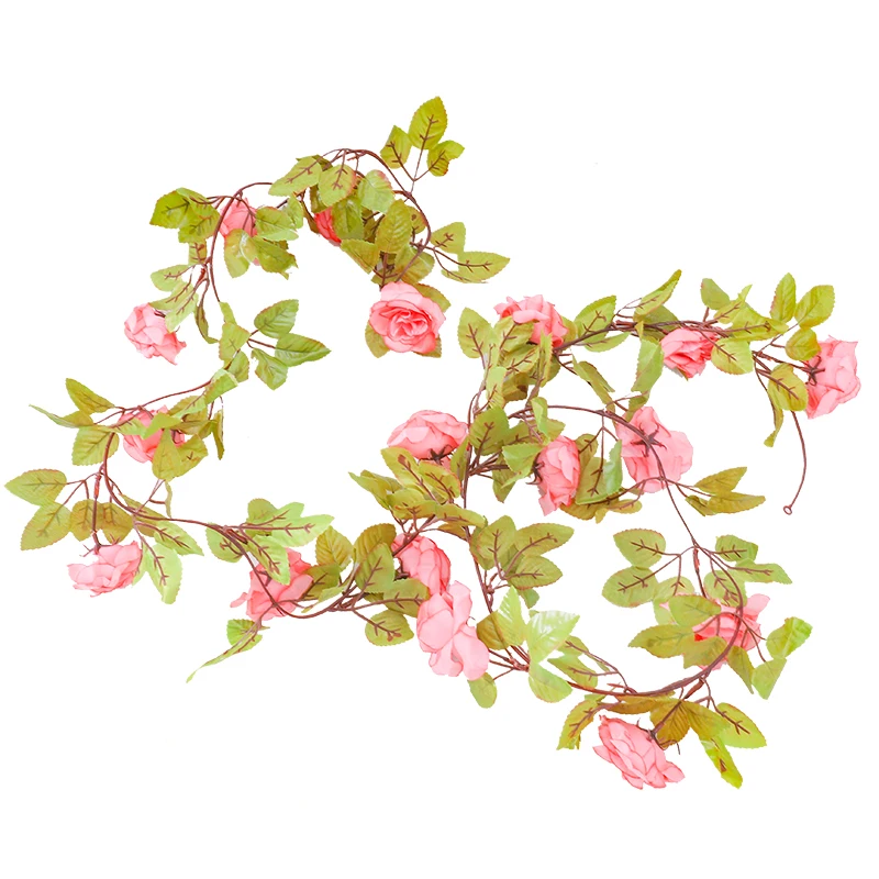 Искусственная гирлянда из розы и гибискуса для свадьбы украшения дома шелковая