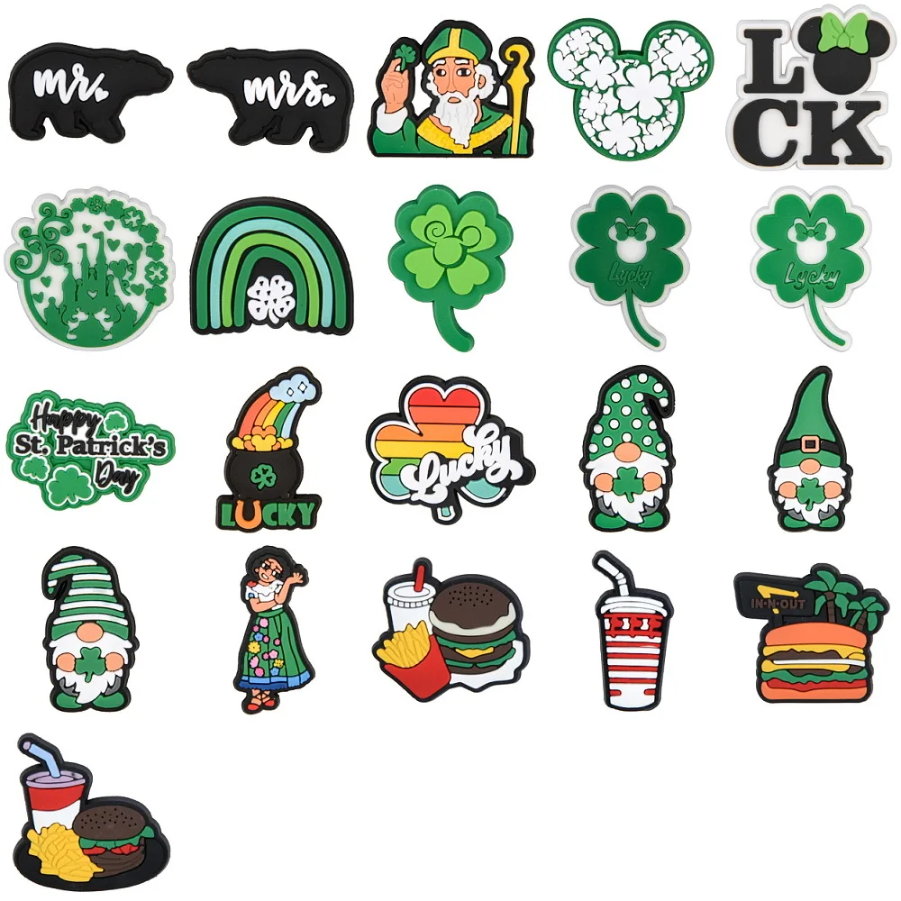 Новое поступление доступные рекламные украшения для обуви в стиле дня Св.