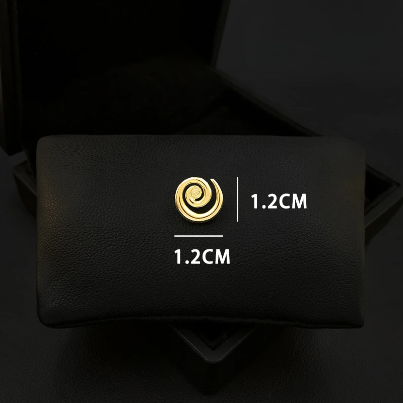 Модная спиральная брошь Женская стильная простые универсальные с вырезом