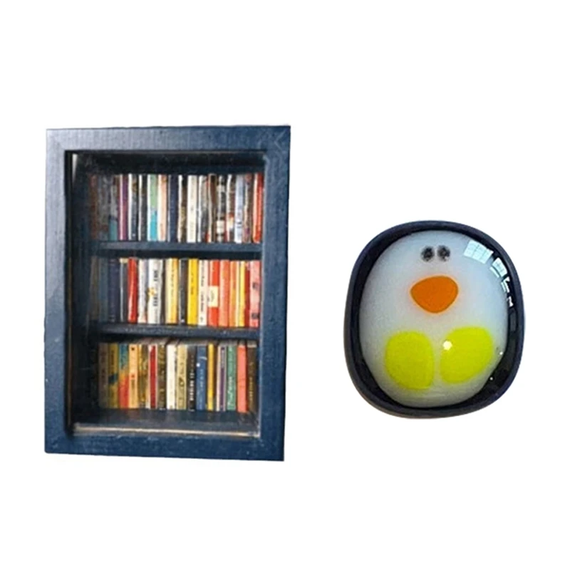 BMBY-миниатюрная книжная полка карманная для беспокойства деревянная библиотеки