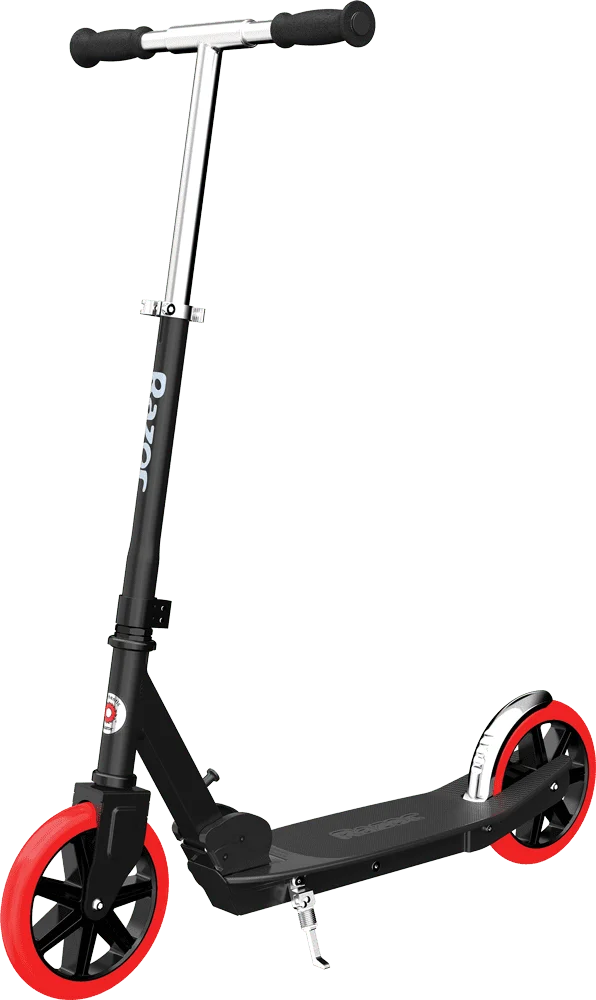 

Razor Carbon Lux Kick Scooter - Red/Black, Spoked Large Wheels, Folding Scooter for Up to 220 lbs