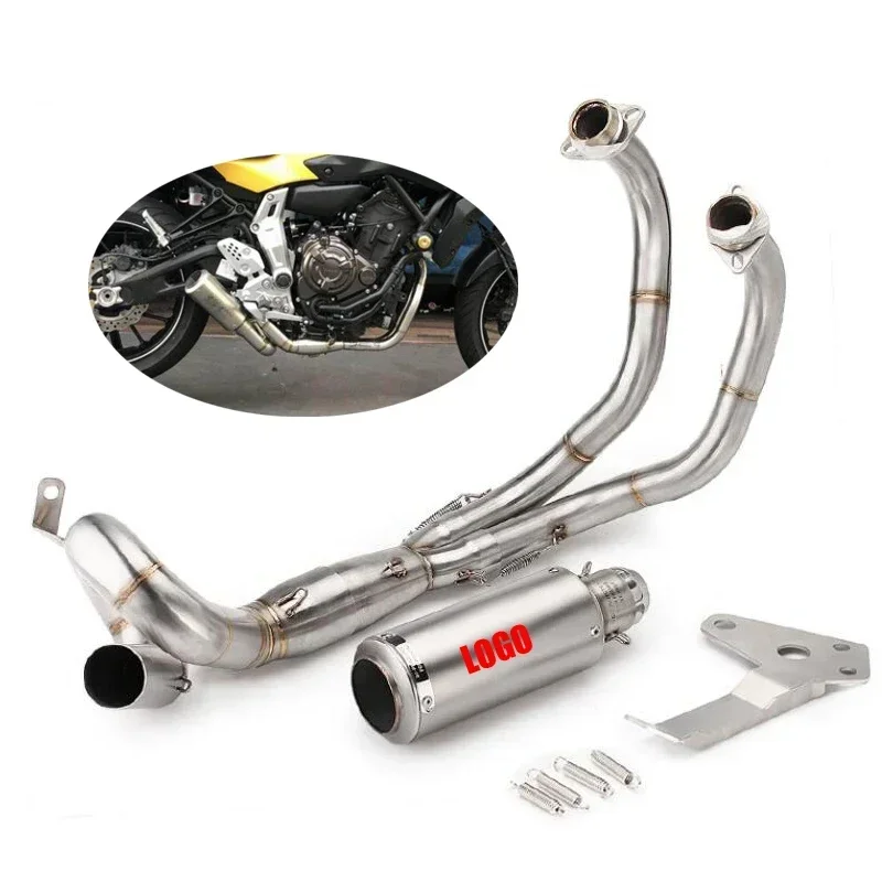 Для YAMAHA MT 07 FZ MT07 FZ07 2014 2015 2016 2017 2018-2023 полная система выхлопной трубы мотоцикла с