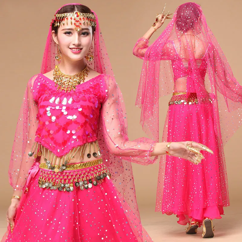 

India Egypt Belly Dance Costumes Bollywood Costumes Dancewear Oriental Belly Dancing for Ladies Professional Performance Suit
