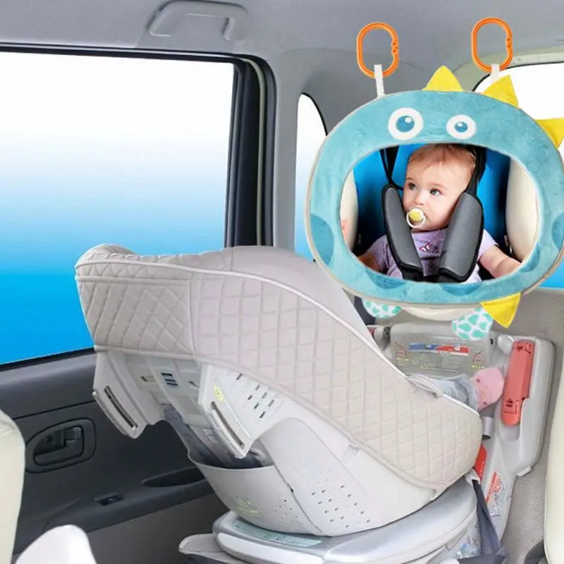 

Car Baby Rearview Mirror Wide View Rear Adjustable Safety for SEAT Back Mirrors Infants Cartoon A2UB