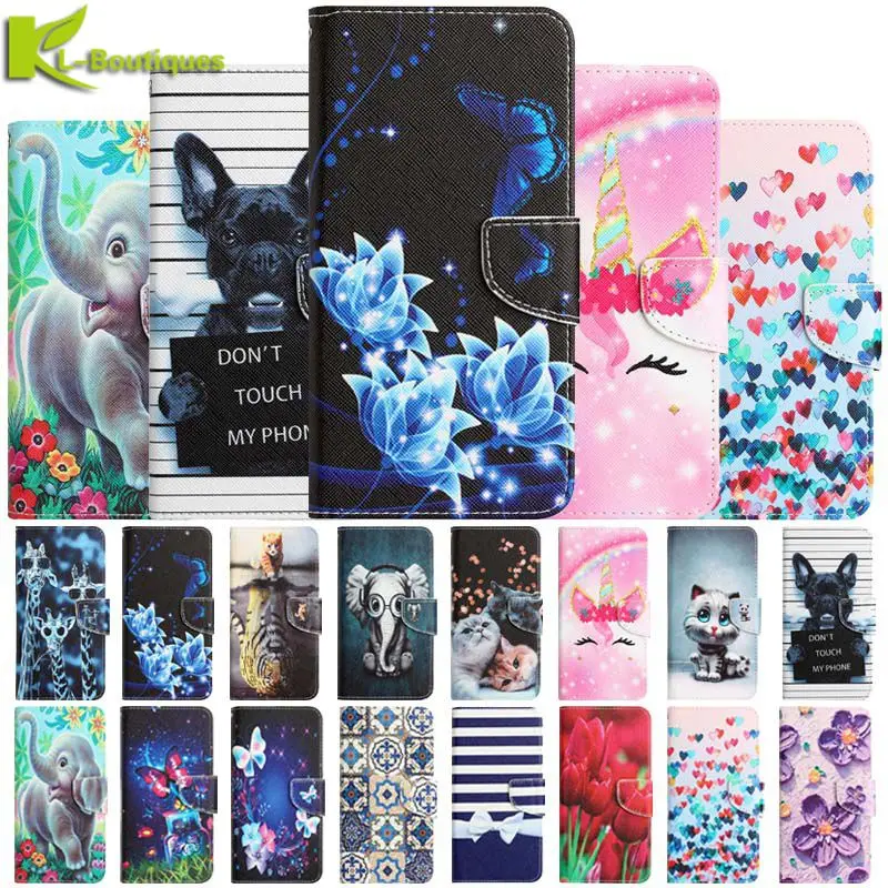 

For Xiaomi Redmi 10C Case Cartoon Elephant Cat Painted Flip Wallet Phone Case on sFor Xiaomi Redmi 10C Cover Redmi10C 10 C Coque