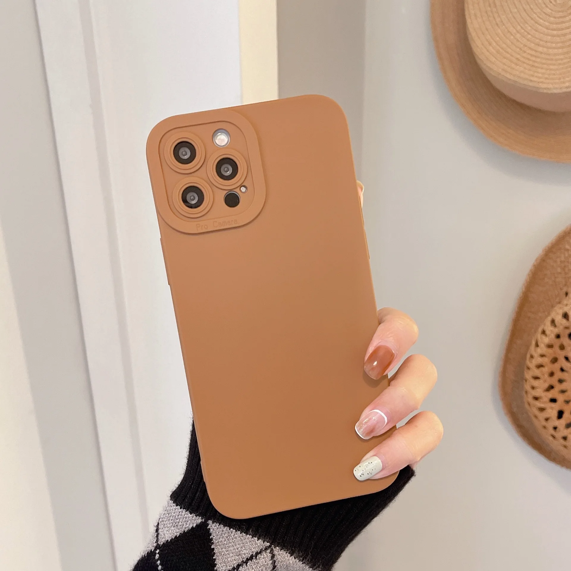 Роскошный коричневый матовый цветной чехол для Xiaomi Redmi Note 5 6 7 8 9S 9T 9 Pro Max 10S 10T