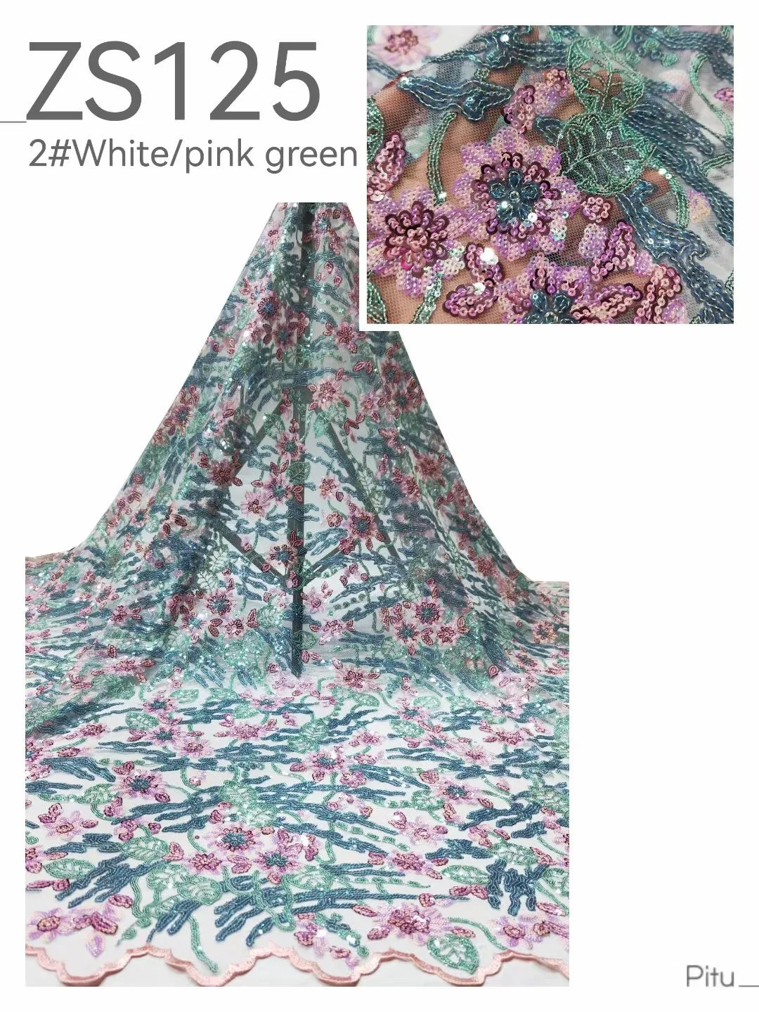 

Lateat Sequins Embroidery African Net Lace Fabric 2022 High Quality French Tulle Lace Nigeria Guipure Material For Wedding Dress