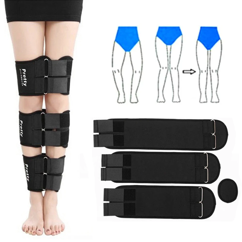 

Posture Corrector 3 Pcs/Set O/X Legs Correction Braces Bandage Knock knee Bowlegs Orthotic Straightening Thigh Knee Pads Support