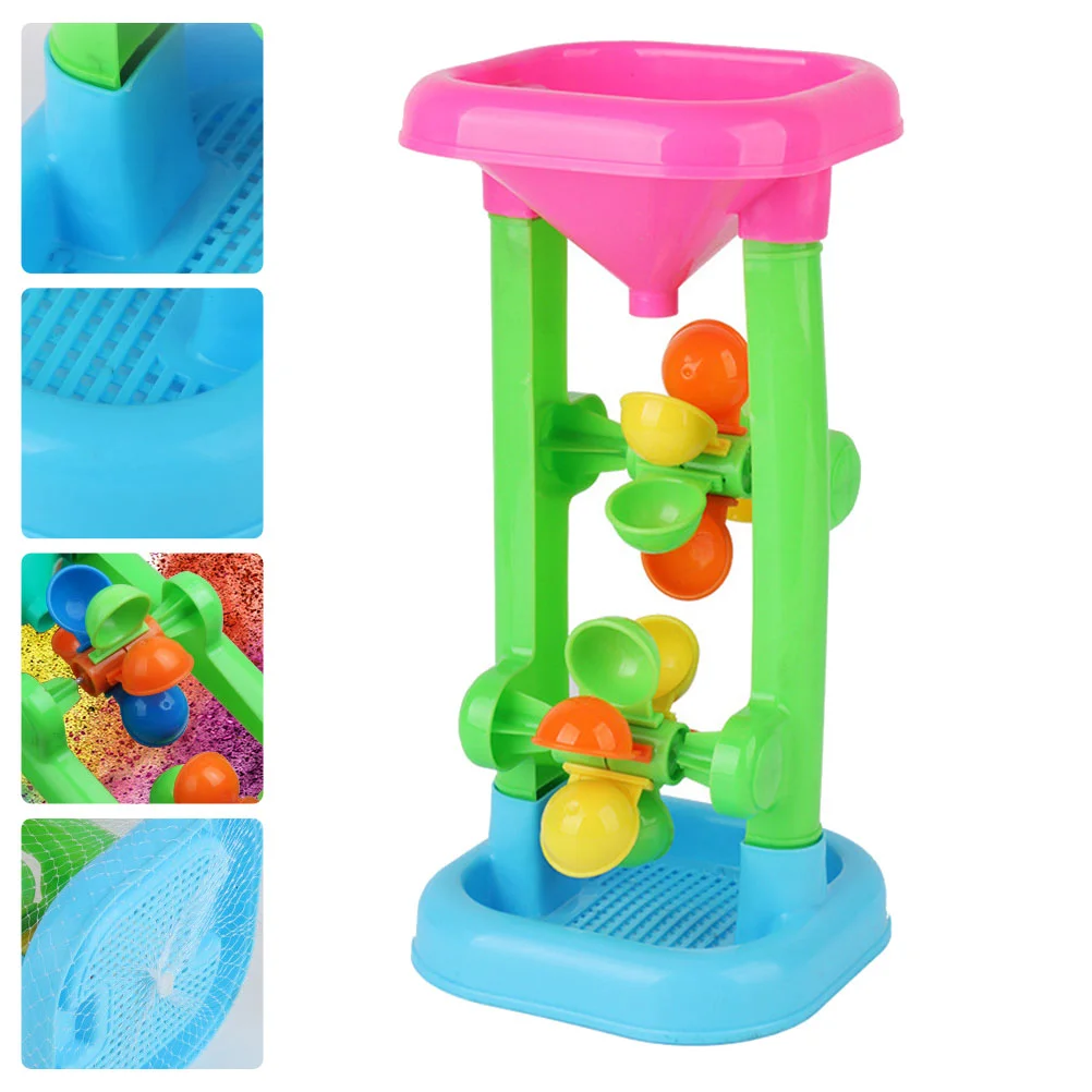 

Beach Sand Toy Toys Water Kidswheel Sandbox Outdoor Hourglass Toddlers Plaything Buckettable Kit Tool Waterfall 5 Play Spade Pit
