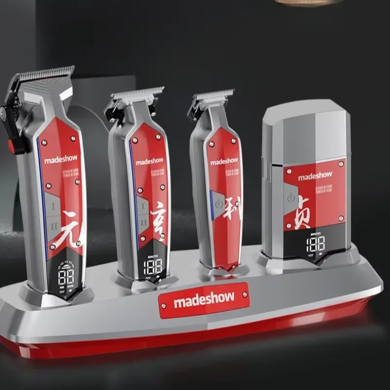 Профессиональные машинки для стрижки волос MADESHOW 4 шт. набор парикмахерских