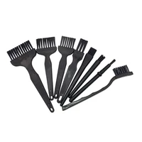 9 pcsset anti static brushes crank straight handle cleaning brush pcb repair work brush for computer keyboard cleaning