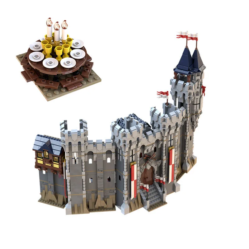 Spot MOC-132314 Модульный замок, сборка мелких частиц, строительные блоки, средневековый строительный замок, модель игрушки, подарочный набор (art.: 3920cea7ffb82) - 3920cea7ffb82