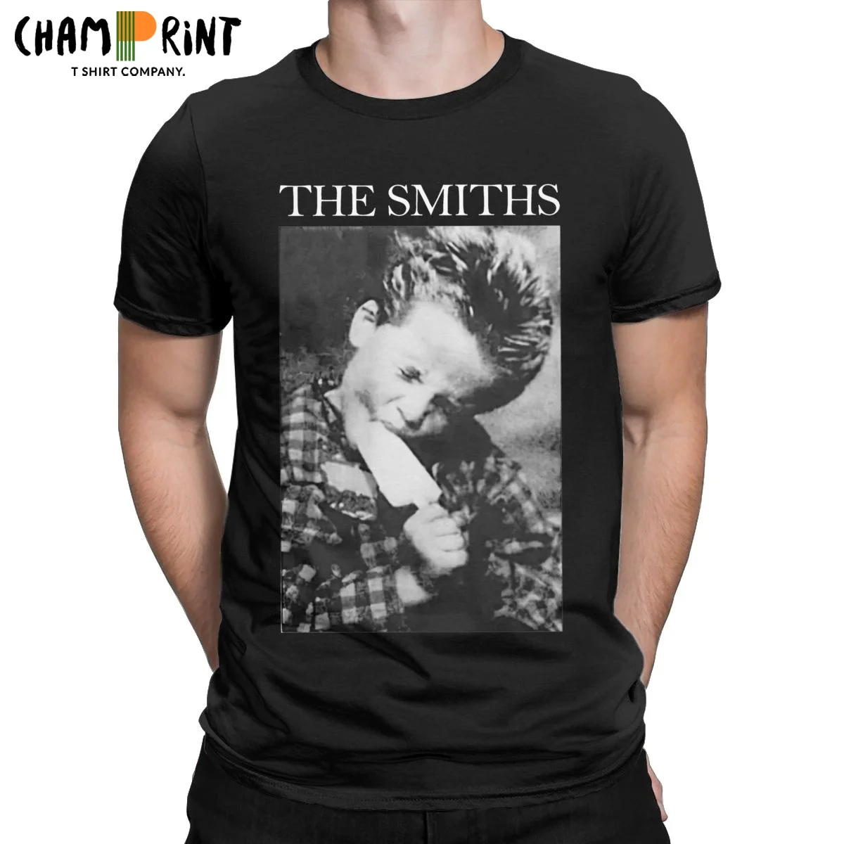 

The Smiths Мужская футболка, классные футболки с коротким рукавом и круглым вырезом для мальчиков, с изображением леденца из чистого хлопка, уникальная одежда