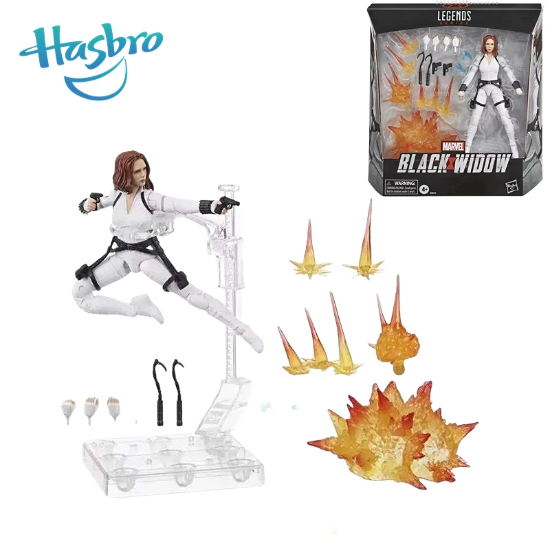 

In Stock Hasbro Genuine Marvel Legends Deluxe Edition Black Widow White Tights 6 Inch Movable Doll Collection Hobbies