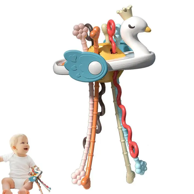 

Montessori Sensory Development Baby Toys Pull String Finger Grasp Training Early Learning Education Toys Teething 1-3 Kids
