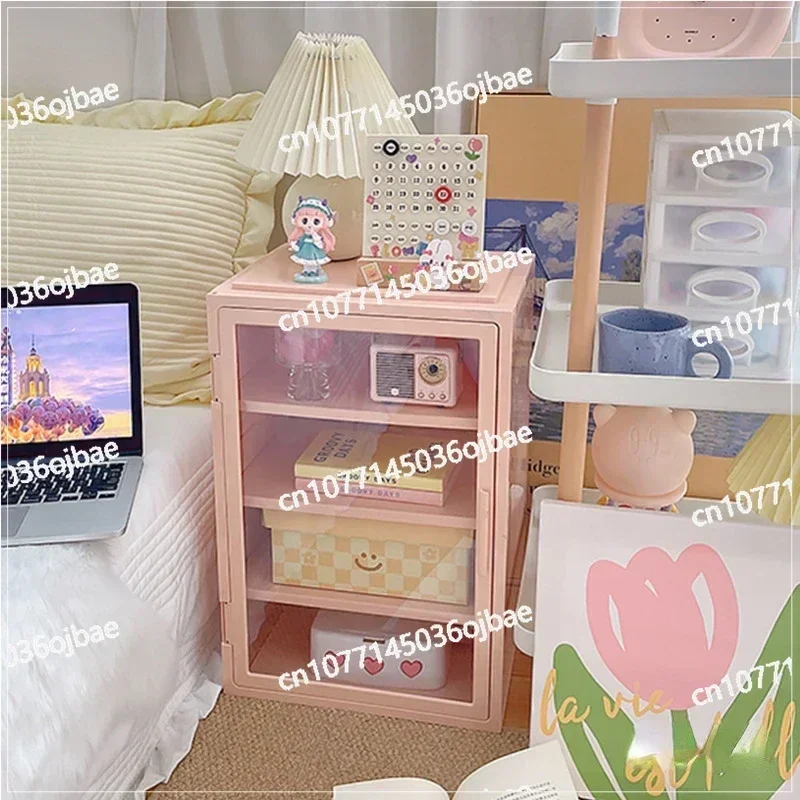 Регулировка высоты перспективная дверная витрина розовый многофункциональный