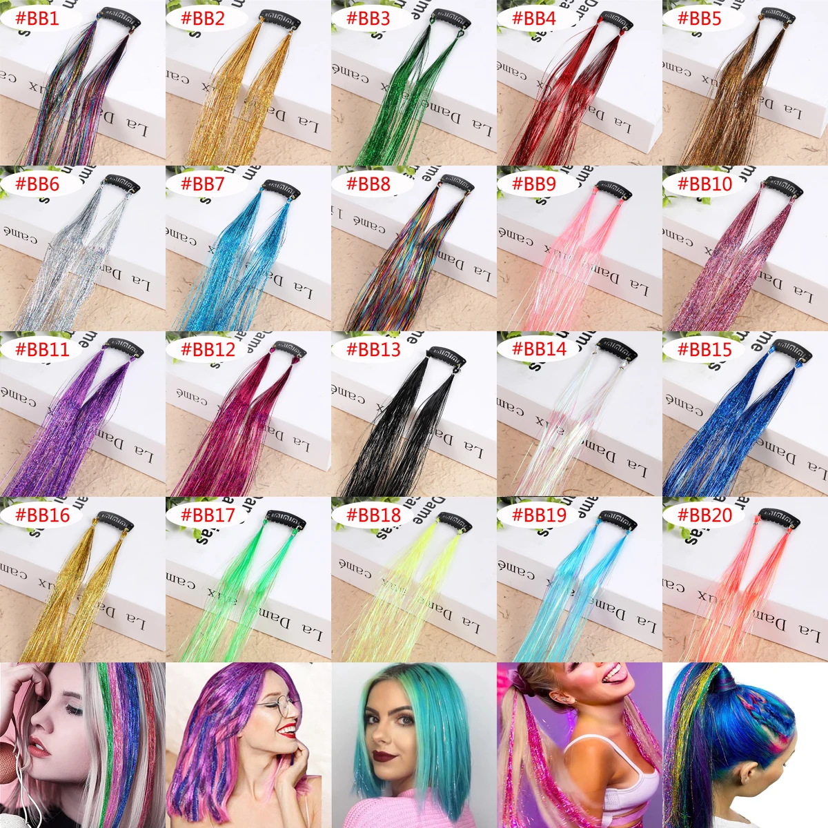 Аксессуары для волос блестящие девочек 18 дюймов |