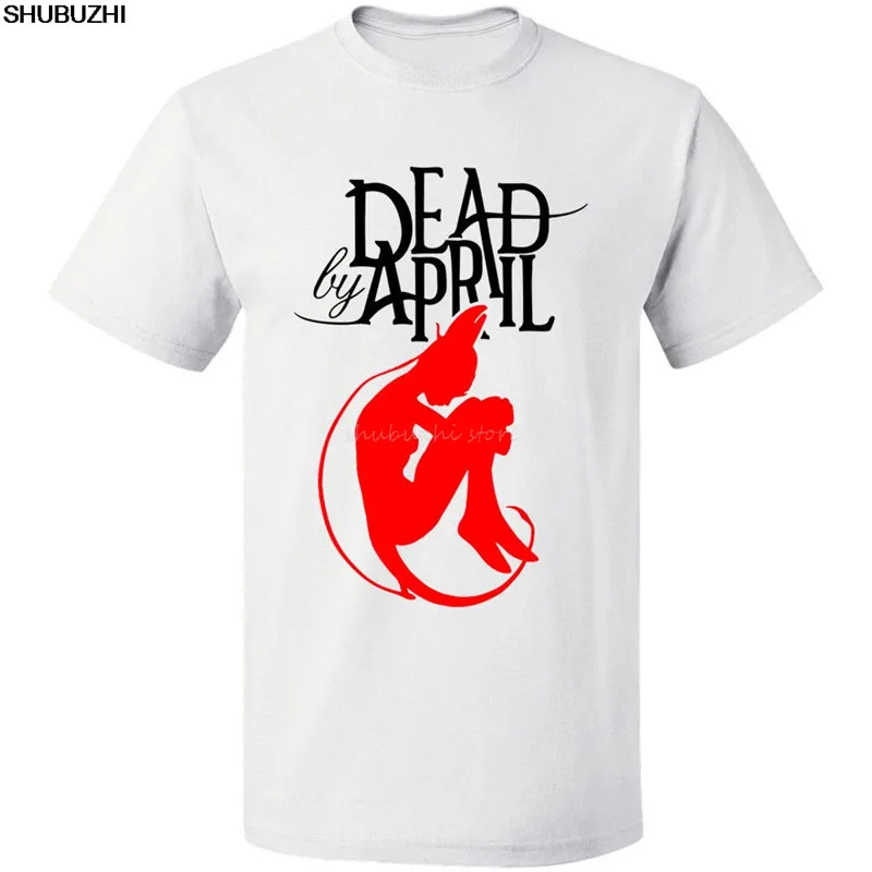 

Rock Band Logo Men's Black Dead By April T-Shirt Tee Size S-3XL Free Shipping Brand shubuzhi New T Shirt Man Cotton sbz4402