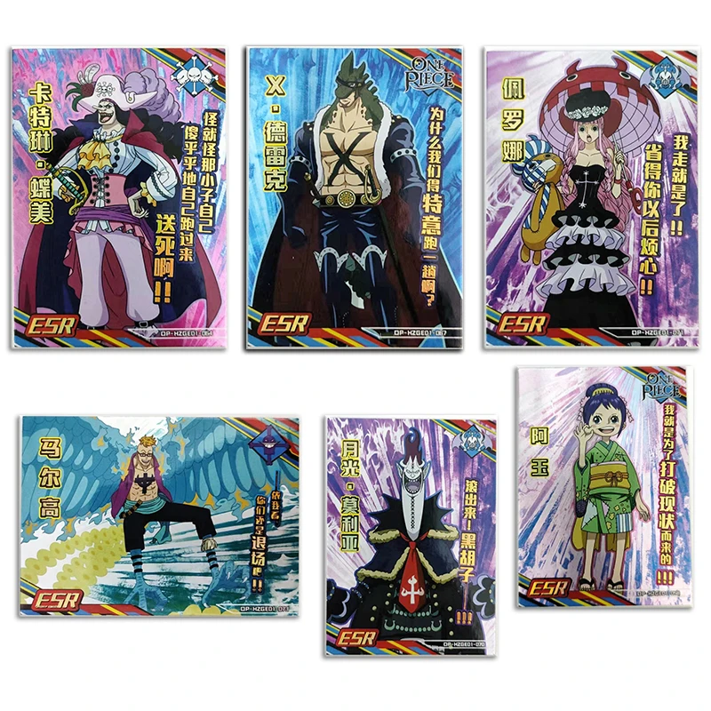 

Anime One Piece Trafalgar D. Water Law Yamato Marshall Dteach Esr Card Game Collection Rare Cards Children's Toys Birthday Gifts