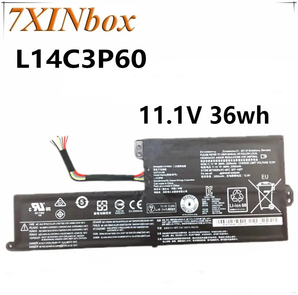 Аккумулятор для ноутбука Lenovo L14C3P60 3ICP7/11 1 41/96 в 36 Вт · ч
