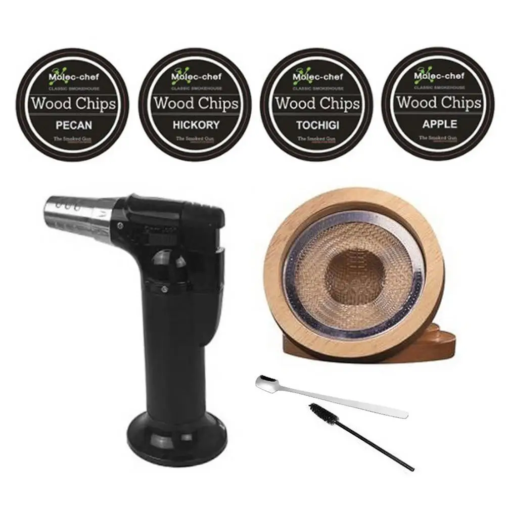 

Cocktail Smoker Kit Old Fashioned Cocktail Smoking Kit With Torch And Woodchips Portable Food And Drink Smoking Kit Smoke Infuse