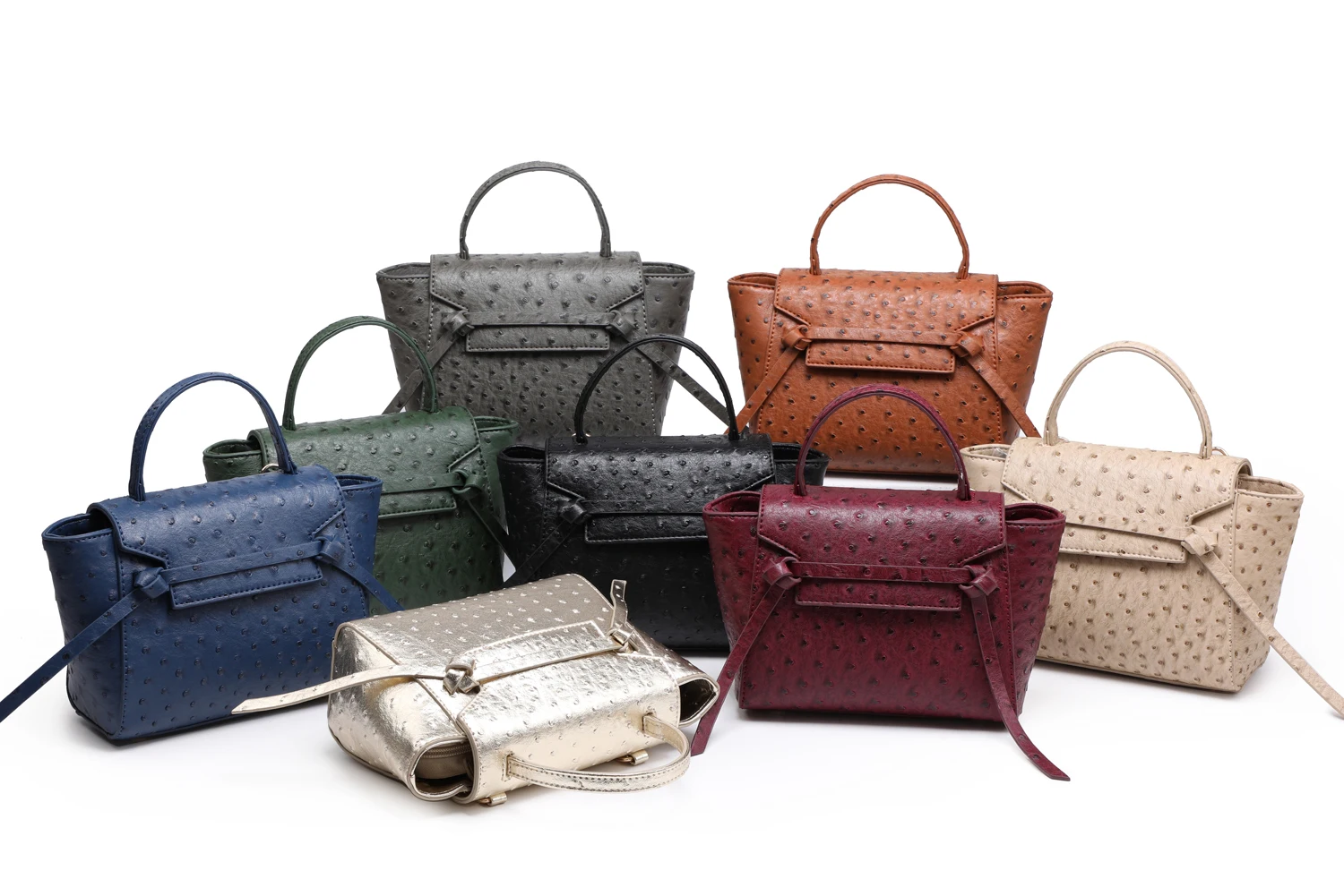 

Ostrich Catfish Women Bag Luxury Brand Top Handle Brand Ladies Handbag Hot Sales Hobo Tote Bag