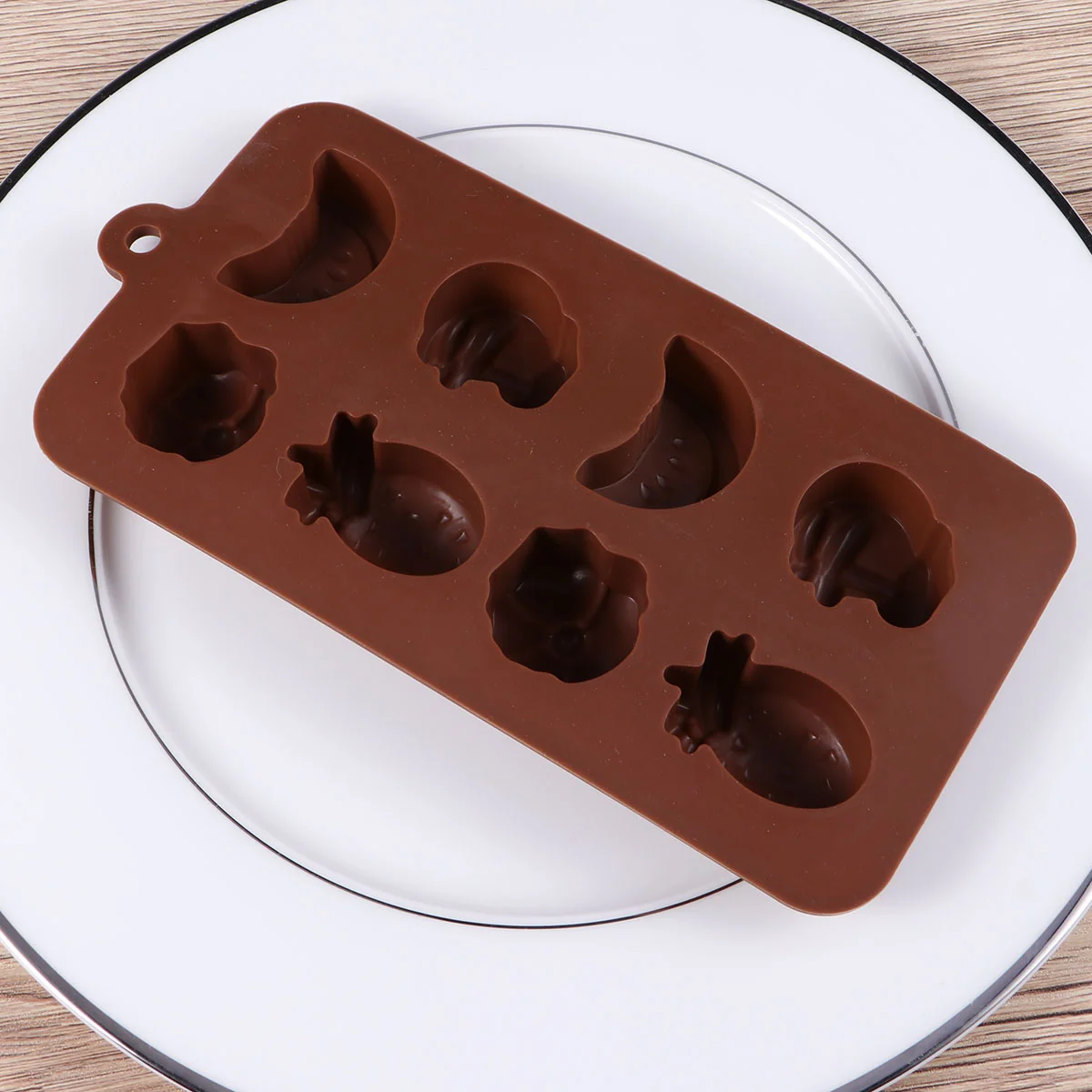 

1PC Fruit Ice Cube Tray Silicone DIY Jelly Chocolate Fondant Mold for Kitchen Home Party