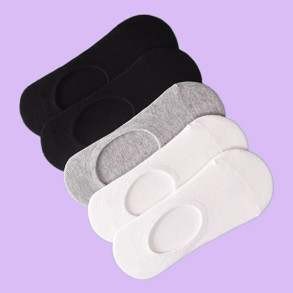 Носки мужские хлопковые нескользящие невидимые дышащие повседневные до