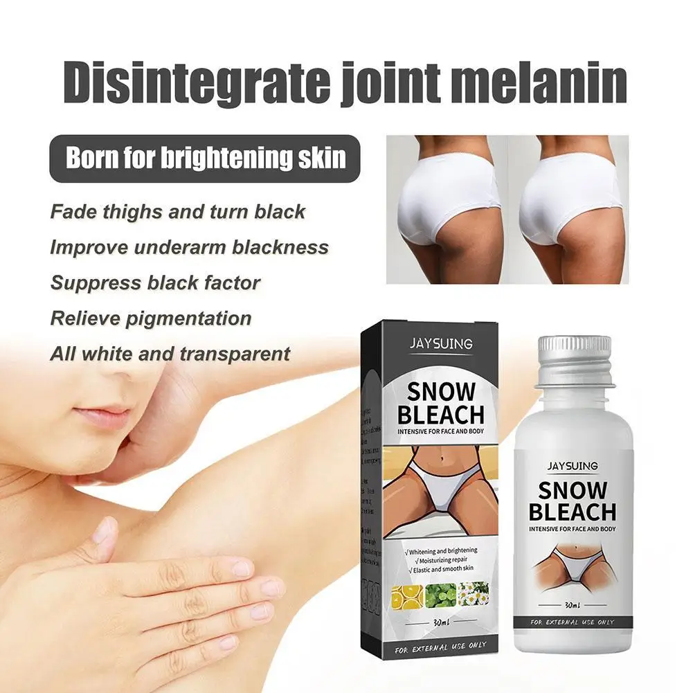 . НОВЫЙ 30 мл крем для чернения бедер светящийся и снежный отбеливающий удаления