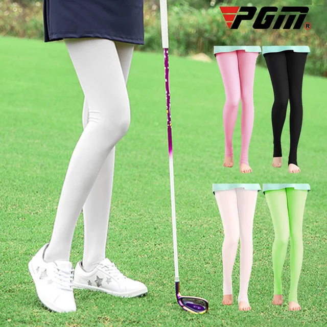 

Летние эластичные леггинсы PGM, солнцезащитные трусики-чулки, уличные штаны для гольфа с защитой от ультрафиолета, тонкие гладкие длинные носки KUZ014