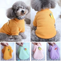 cute puppy clothes dog t shirt summer breathable thin pet cat vest yorkshire teddy cat clothing for small dogs costume wholesale