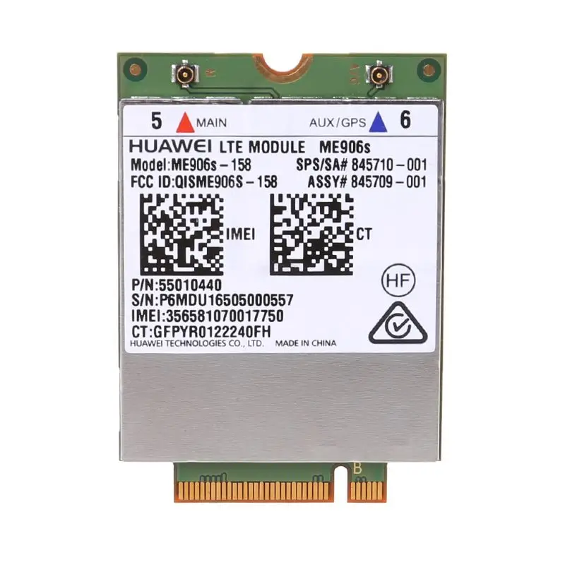 

Huawei ME906S ME906S-158 Mobile Broadband Card for HP LT4132 LTE HSPA+ 4G Module PCI M.2 WWAN Card NGFF interface
