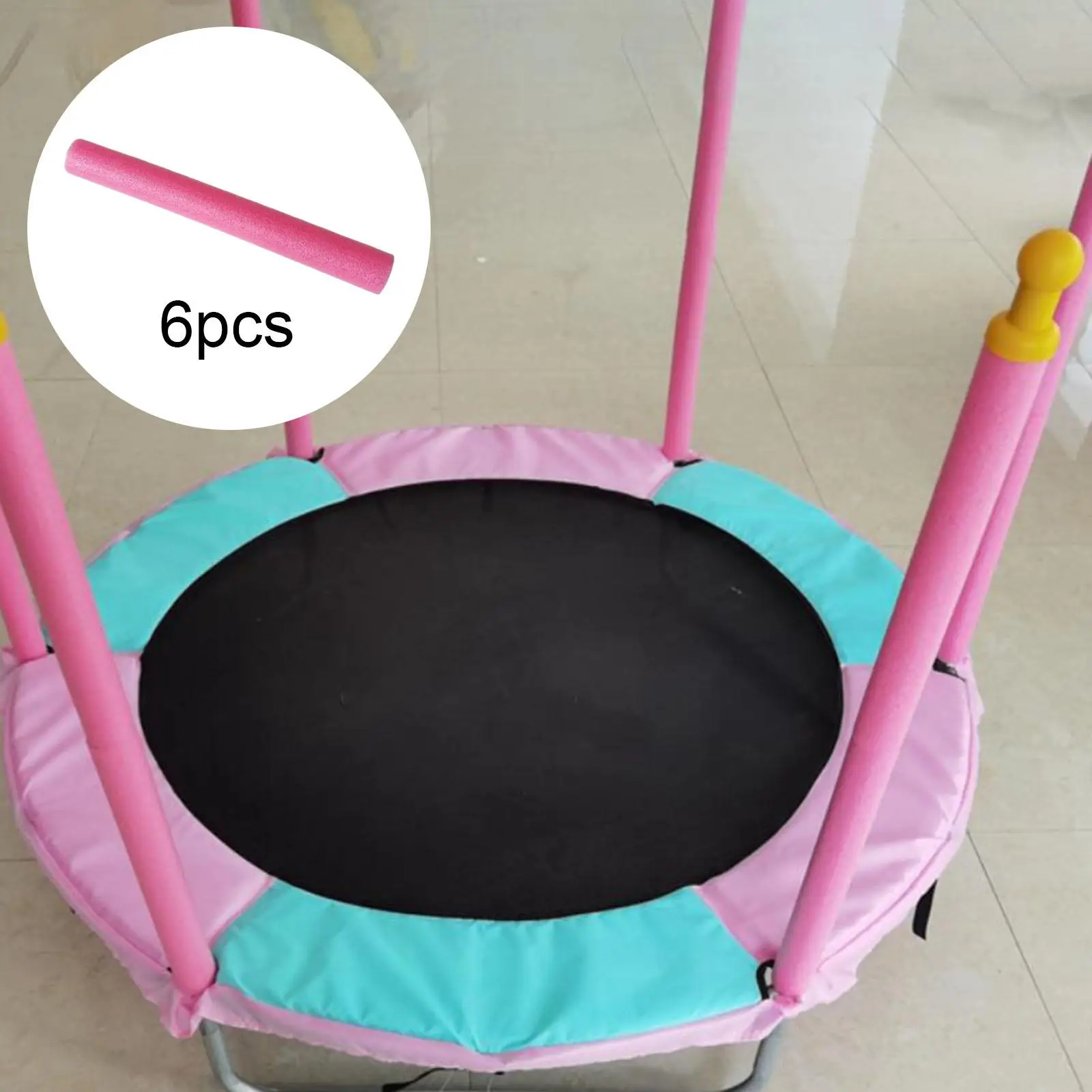 6 сменных пенопластовых рукавов для корпуса батута чехол столбов 25 мм