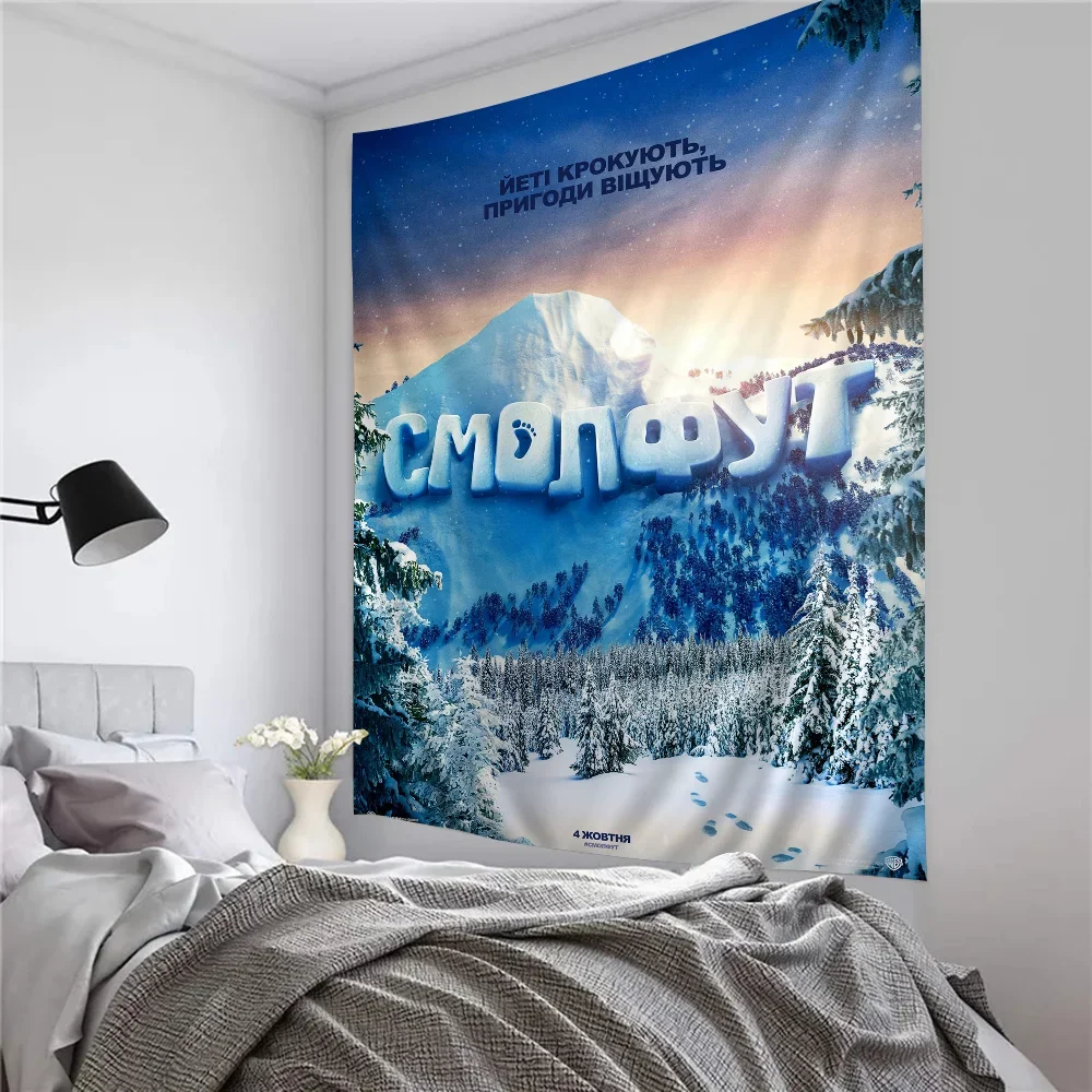 S-Smallfoot Аниме Гобелен Настенный Декор Индийский Герой Будды Мультфильм Богемный