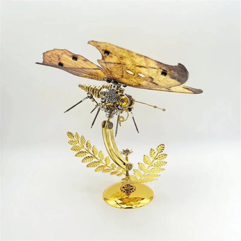 Стимпанк мертвый лист бабочка 3D металлическая головоломка модель комплект