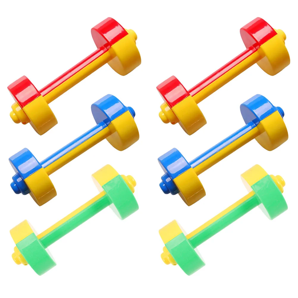 

6pcs Barbell Set Handle Exercise Exercise Hand Barbell Set Kids Weight Lifting Set for House Fitness Workout