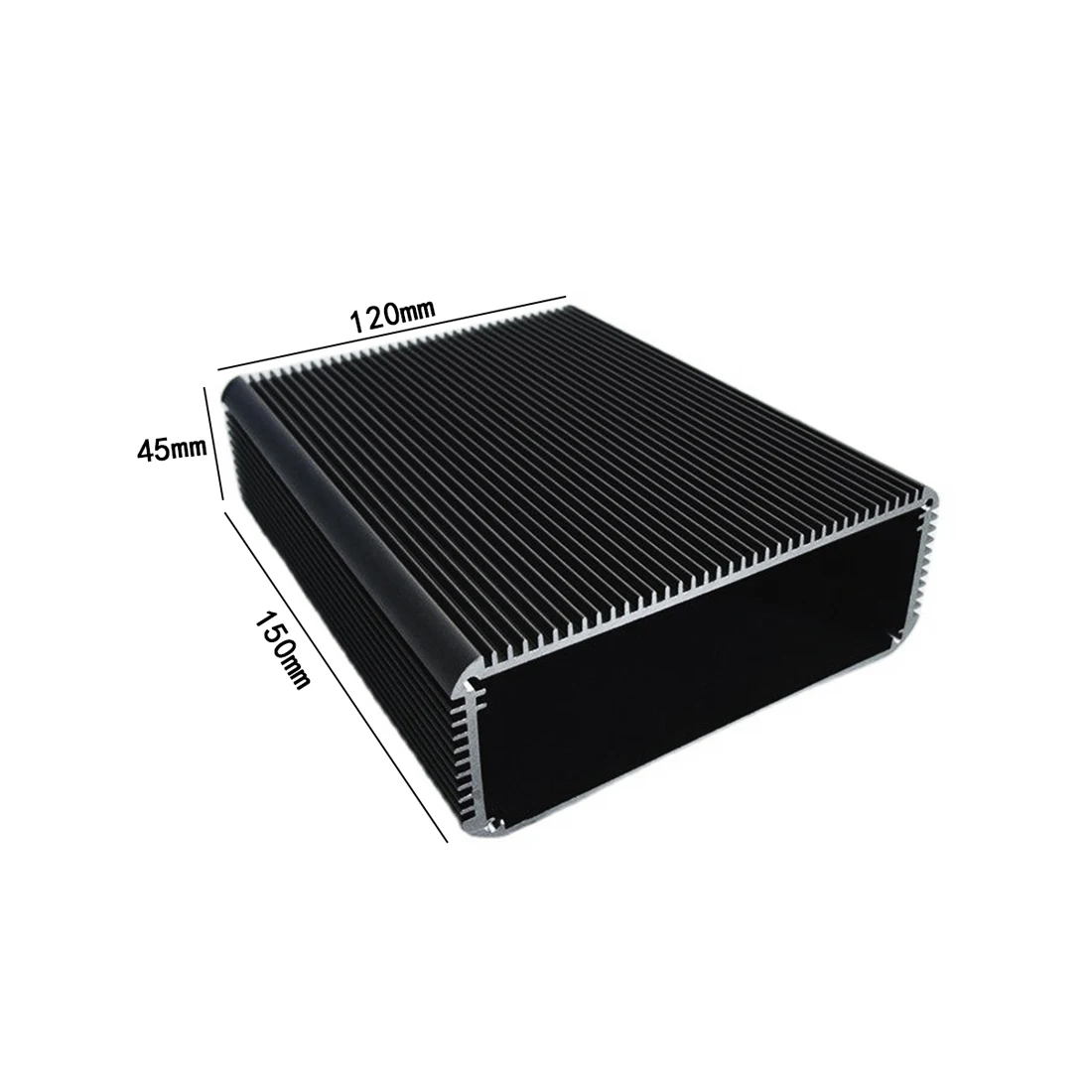 Aluminum Shell PCB Aluminum Enclosure Chassis Heat Radiation Box 120*45*150mm for Electronics Amplifier Distribution